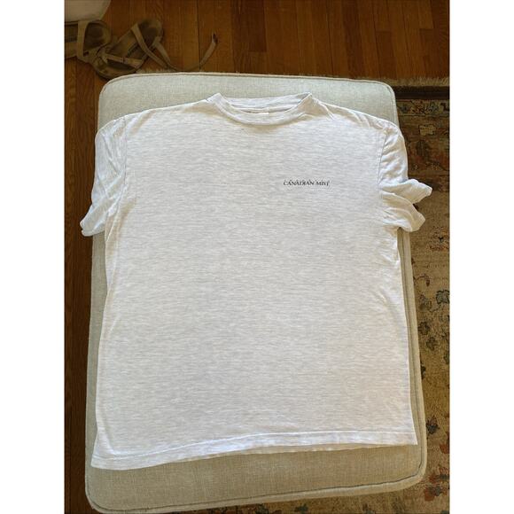 Canadian Mist Gray T-Shirt XL Single Stitch Vintage 80s 90s Wolf Logo Tee - Picture 2 of 13